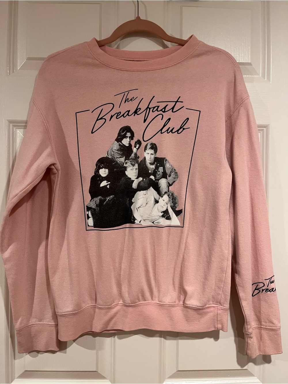 The Breakfast Club Pink Graphic Crewneck Sweatshirt